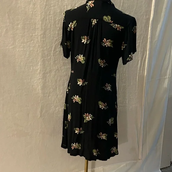 Volcom Black Floral Mini Dress - Picture 11 of 14